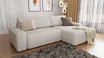 Ecksofa Luna mit Schlaffunktion, Cord Beige - Ecke davorstehend rechts