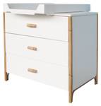 Commode Canne - OCEANE Blanc - Fibres naturelles - 52 x 86 x 90 cm