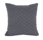 Kissen Diamonds Quilted Grau - Textil - 45 x 15 x 45 cm