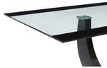 Table MEZZO Noir - Verre - 100 x 74 x 200 cm