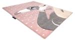 Tapis Petit Flamingos CŒurs Ros 140 x 190 cm