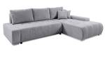 Ecksofa Eckcouch Tragel L Form Sofa Hellgrau - Ecke davorstehend rechts