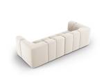 modulares Sofa SERENA 3 Sitzplätze Hochglanz Beige