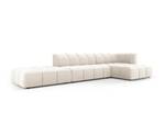 modulares Ecksofa SERENA 5 Sitzplätze Hochglanz Beige