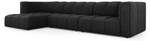 modulares Ecksofa SERENA 5 Sitzplätze Schwarz