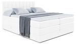 Boxspringbett MIAMI KING Hochglanz Weiß - Breite: 140 cm