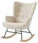 Fauteuil à bascule SUZIE Beige - Textile - 77 x 90 x 67 cm