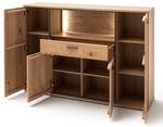 Highboard Conor 2 mit Beleuchtung Braun - Holzart/Dekor - Holz teilmassiv - 165 x 115 x 37 cm