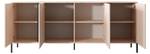 Kommode DAST COD203 4D Beige - Holzwerkstoff - Kunststoff - 203 x 82 x 40 cm