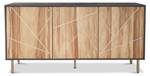 Anrichte Linea Braun - Holz teilmassiv - 45 x 76 x 152 cm