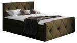 Boxspringbett Crystal Lux Khaki - Breite: 187 cm