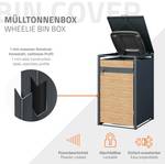 Mülltonnenbox für 1 Tonne Eiche Dekor