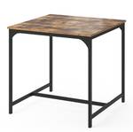 Table Fyrk bois antique/noir Noir - Marron - Bois manufacturé - 80 x 76 x 80 cm