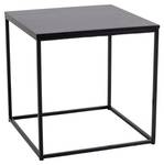 Table basse Viggo Noir - En partie en bois massif - 45 x 45 x 45 cm