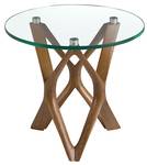 Table d'angle 2127 Marron - Verre - 50 x 41 x 50 cm