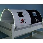 Tunnels en tissu (lot de 2) motif pirate Noir - Blanc - Textile - 150 x 70 x 90 cm