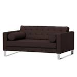 Sofa Chelsea (2-Sitzer) Echtleder Echtleder Gad: Dunkelbraun - Kufen