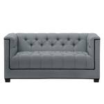 Sofa Grand Duo (2-Sitzer) Webstoff Stoff Selva: Silbergrau