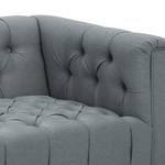 Sofa Grand (2-Sitzer) Webstoff Stoff Selva: Grau