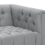 Sofa Grand (2-Sitzer) Webstoff Stoff Selva: Silbergrau