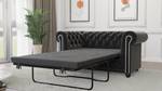 Sofa Karl, 2 sitzer, Chesterfield Schwarz