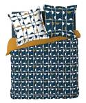 Housse de couette + 2 taies d'oreiller G Bleu - Textile - 220 x 1 x 240 cm