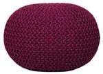 Bodenkissen ø 55 cm Pouf Sitzkissen Bordeaux