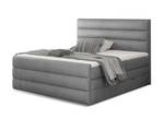 Boxspringbett BOLIVAR Hellgrau - Breite: 180 cm