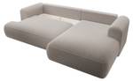 Ecksofa OVO Taupe - Ecke davorstehend rechts - Ottomane davorstehend rechts