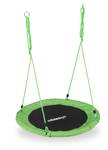 Balançoire nid d'oiseau rond 90 cm Noir - Vert - Blanc