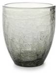 Wasserglas Crackle Grau - Naturfaser - 2 x 10 x 9 cm