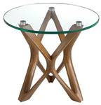 Table d'angle 2127 Marron - Verre - 50 x 41 x 50 cm