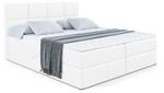 Boxspringbett ARDENI Hochglanz Weiß - Breite: 140 cm - H3