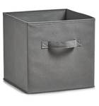 Aufbewahrungsbox, Vlies, grau Grau - Kunststoff - 26 x 26 x 26 cm