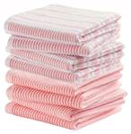 Kombi-Set Spültuch 4 st + classic 4 st Pink - Textil - 30 x 2 x 30 cm