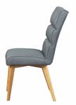 2er-Set moderne Stühle aus Stoff in Gelb - Holzwerkstoff - 99 x 68 x 45 cm