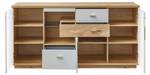 Wohnzimmer Valente 40 (5-teilig) LED Grau - Holzwerkstoff - Holzart/Dekor - 380 x 202 x 48 cm