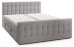 Boxspringbett Yazo Royal Hellgrau - Breite: 142 cm