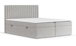 Boxspringbett Spencer mit Bettkasten Hellgrau - Breite: 140 cm