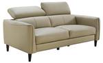 Sofa SALVI Beige - Echtleder - 107 x 77 x 177 cm