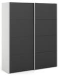 Armoire à portes coulissantes Veto B183 Noir - Blanc