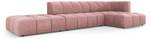 modulares Ecksofa SERENA 5 Sitzplätze Pink