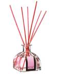 Lufterfrischer mit Sticks, Himbeerduft Pink - Glas - 7 x 8 x 7 cm