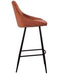 Tabouret de bar MASURIE Lot de 2 Brun rouge