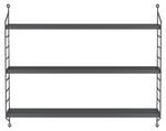 Lot de 3 étagères murales Strängnäs Gris foncé - Nombre de pièces dans le lot : 3