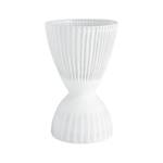 Vase Pholade Weiß - Glas - 21 x 33 x 21 cm