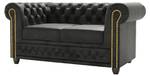 Sofa Ingrid 2-Sitzer, Chesterfield Anthrazit