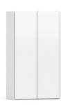 l' armoire Veto A Blanc - En partie en bois massif - 122 x 220 x 62 cm
