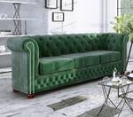 Chesterfield Ely 3-Sitzer Steppsofa Grün