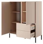 Kommode DAST COD104 2D2D Beige - Holzwerkstoff - Kunststoff - 104 x 124 x 40 cm